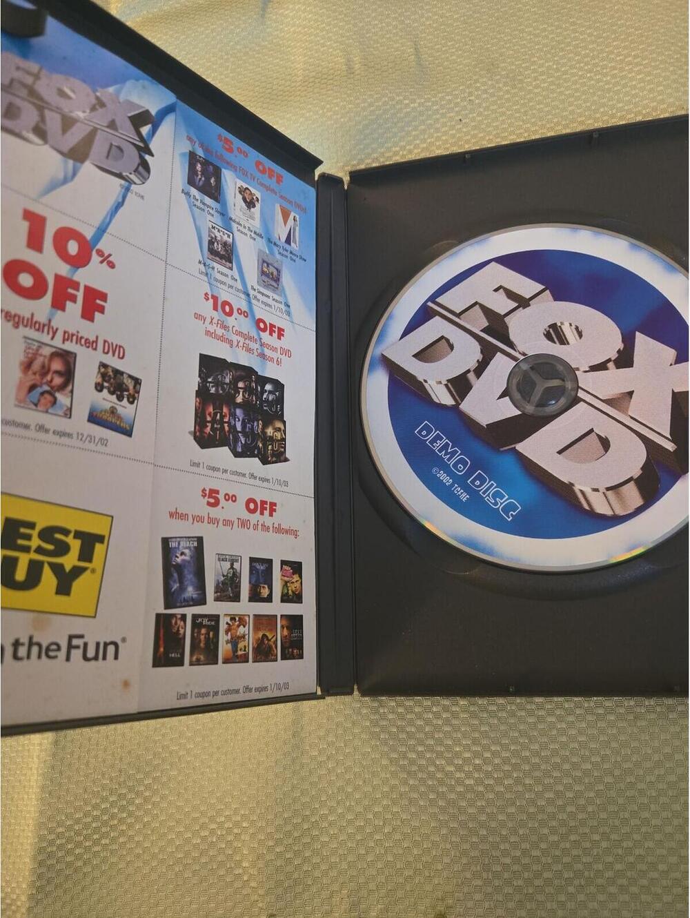 Vintage 2002 Fox DVD Promo Demo Disc Best Buy Exclusive - Picture 2 of 4